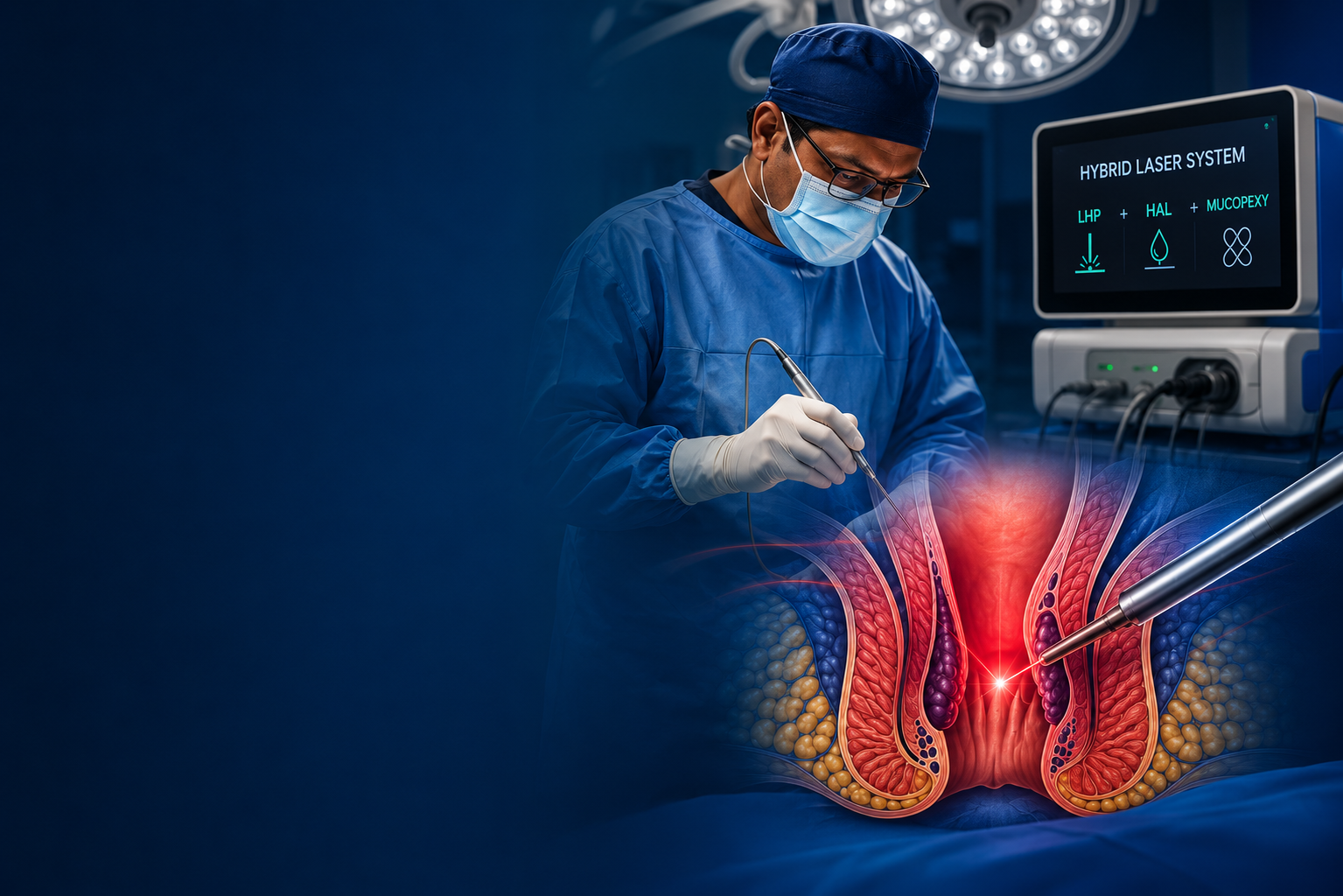 Advanced laser piles treatment for Grade 3 and Grade 4 hemorrhoids in Hyderabad by Dr Pallam Praveen